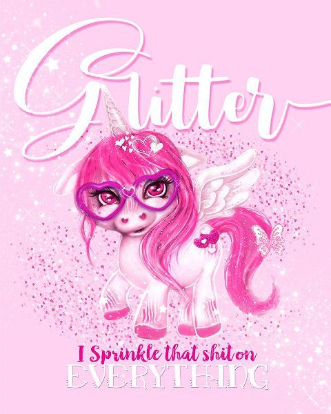 Sheena Pike Art 아티스트의 Glitter Everything Unicorn 작품입니다.
