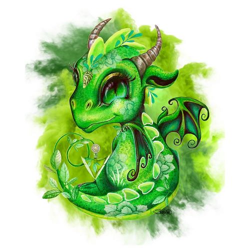 Sheena Pike Art 아티스트의 Lil DragonZ Element Series Earth작품입니다.