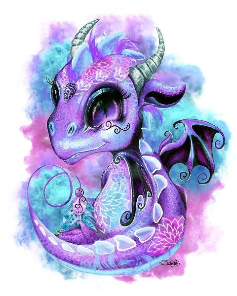 Sheena Pike Art 아티스트의 Lil DragonZ Element Series Wind작품입니다.