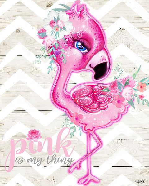Sheena Pike Art 아티스트의 Pink is My Thing Flamingo 작품입니다.