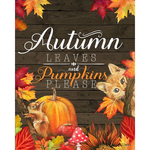 Sheena Pike Art 아티스트의 Autumn Leaves and Pumpkins Please Kitty작품입니다.