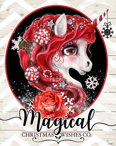 Sheena Pike Art 아티스트의 Magical Christmas Wishes Peppermint Unicorn작품입니다.