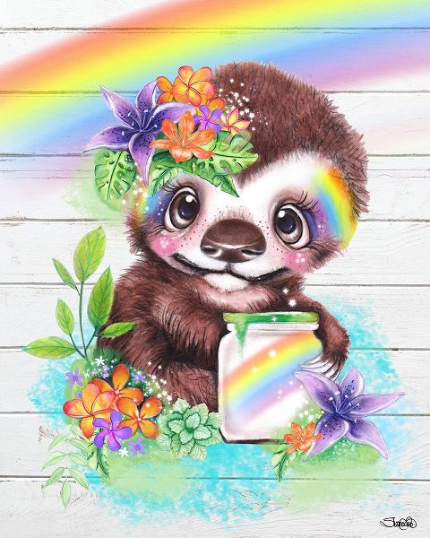 Sheena Pike Art 아티스트의 Catching Rainbows Sloth작품입니다.