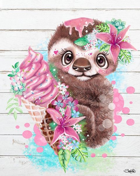 Sheena Pike Art 아티스트의 Just Chilln Ice Cream Sloth작품입니다.