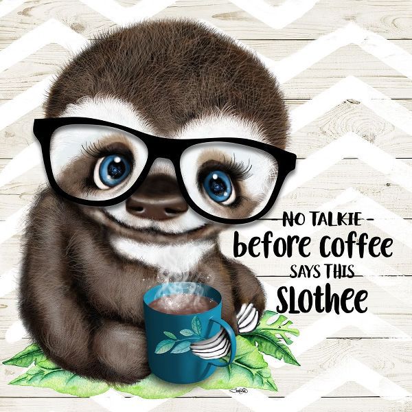 Sheena Pike Art 아티스트의 No Talkie Coffee Slothee작품입니다.