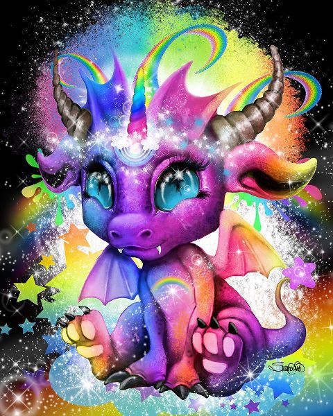 Sheena Pike Art 아티스트의 Rainbowcorn - Lil DragonZ작품입니다.