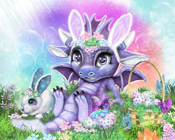 Sheena Pike Art 아티스트의 Easter Bunny - Lil DragonZ작품입니다.