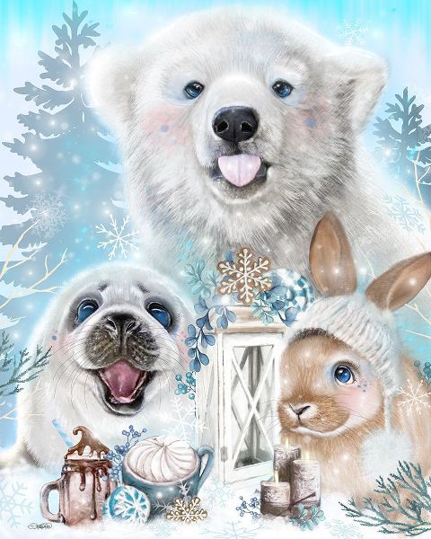 Sheena Pike Art 아티스트의 Snowflake Kisses Polar Bear and Friends작품입니다.