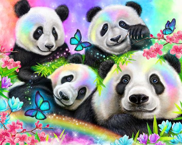 Sheena Pike Art 아티스트의 Best Buddies - Rainbow Pandas작품입니다.