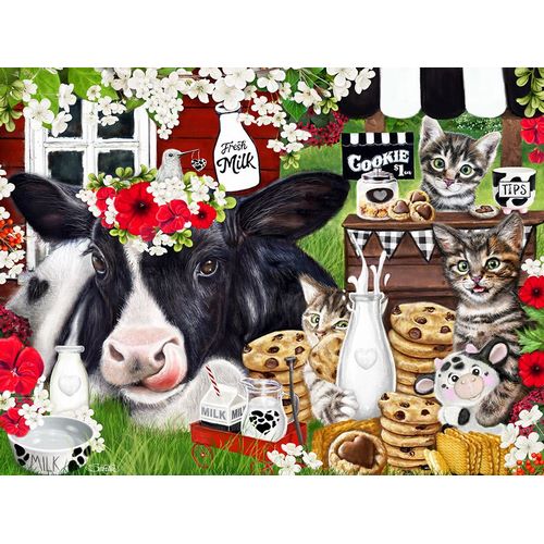 Sheena Pike Art 아티스트의 Cookies n Milk Cow and Kitties작품입니다.
