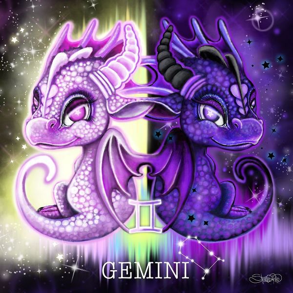 Sheena Pike Art 아티스트의 Zodiac Lil Dragonz Gemini작품입니다.