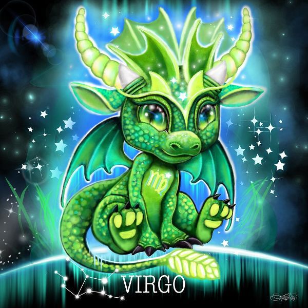 Sheena Pike Art 아티스트의 Zodiac Lil Dragonz Virgo작품입니다.