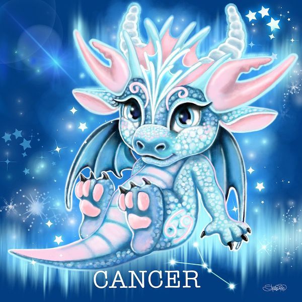 Sheena Pike Art 아티스트의 Zodiac Lil Dragonz Cancer작품입니다.