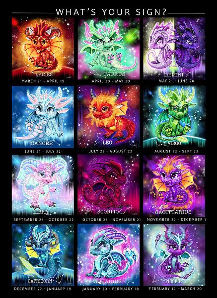 Sheena Pike Art 아티스트의 The Zodiacs Lil Dragonz작품입니다.