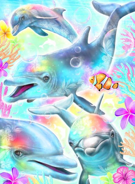 Sheena Pike Art 아티스트의 Daydream Rainbow Dolphins작품입니다.