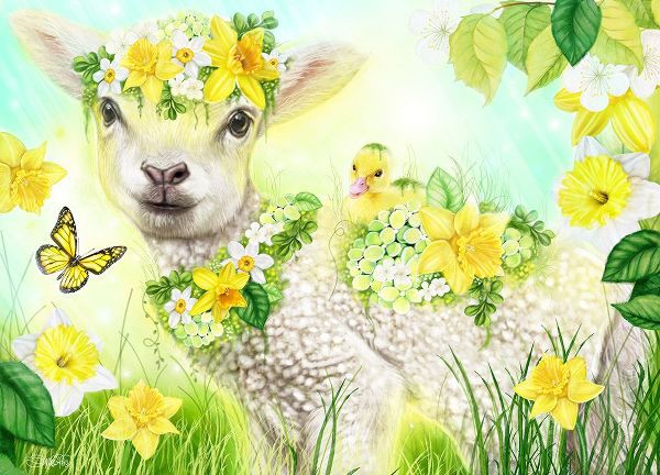 Sheena Pike Art 아티스트의 Sweet Daffodil Lamb작품입니다.