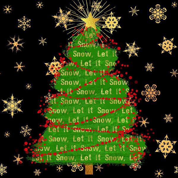 Lavoie, Tina 아티스트의 Let It Snow Christmas Tree Black작품입니다.