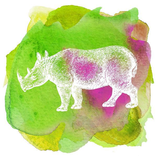 Lavoie, Tina 아티스트의 Color Spot Safari Animals Rhino작품입니다.