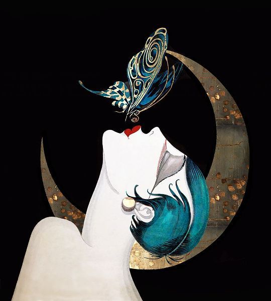 Lavoie, Tina 아티스트의 Butterfly Kiss Art Deco Woman작품입니다.