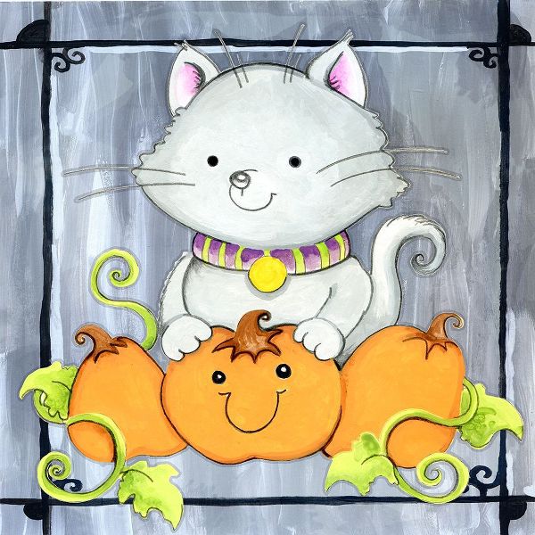Wade, Valarie 아티스트의 Pumpkins and Kitty 1작품입니다.