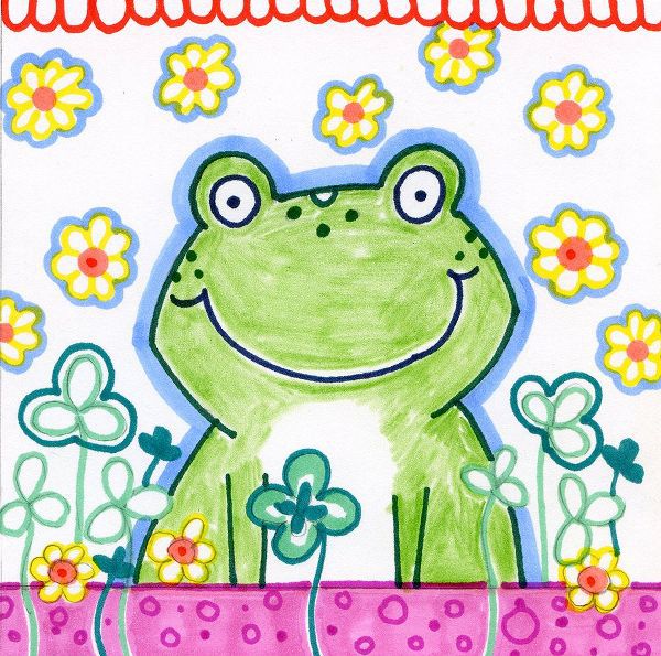 Wade, Valarie 아티스트의 Frog In Clover작품입니다.