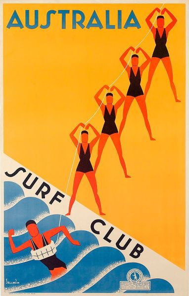 Vintage Apple Collection 아티스트의 Surf Club Australia작품입니다.