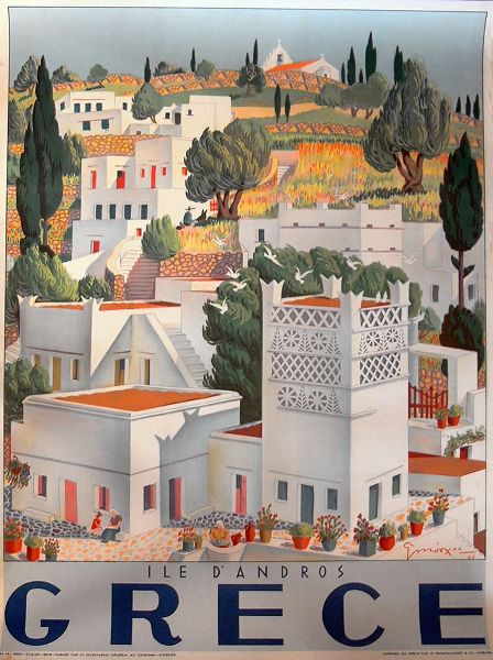 Vintage Apple Collection 아티스트의 Greece Dandros travel poster작품입니다.