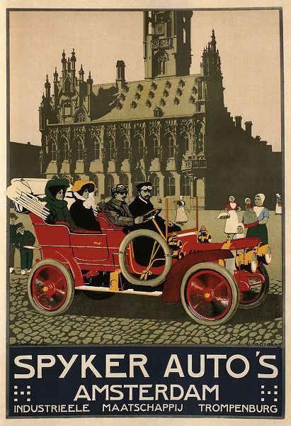 Vintage Apple Collection 아티스트의 Spyker Auto Dutch 1910작품입니다.