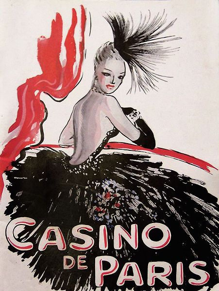 Vintage Apple Collection 아티스트의 Casino de Paris Red and Black작품입니다.