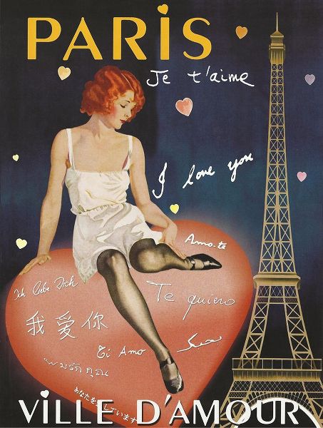 Vintage Apple Collection 아티스트의 Paris I Love You작품입니다.