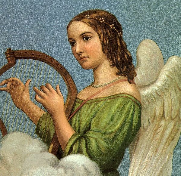 Vintage Apple Collection 아티스트의 Angel With Harp작품입니다.
