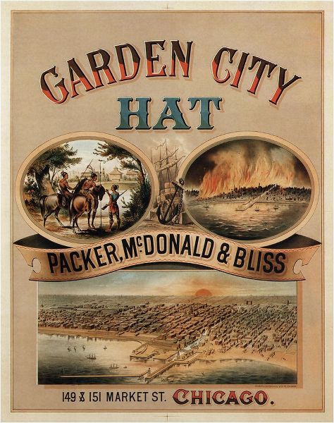 Vintage Apple Collection 아티스트의 1878 Garden City Hat작품입니다.