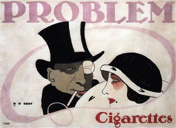 Vintage Apple Collection 아티스트의 1912 Germany Problem Cigarettes Couple작품입니다.