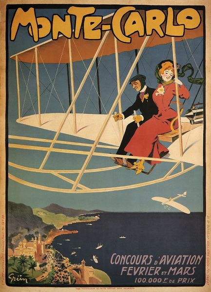 Vintage Apple Collection 아티스트의 Monte Carlo Aviation Tours작품입니다.
