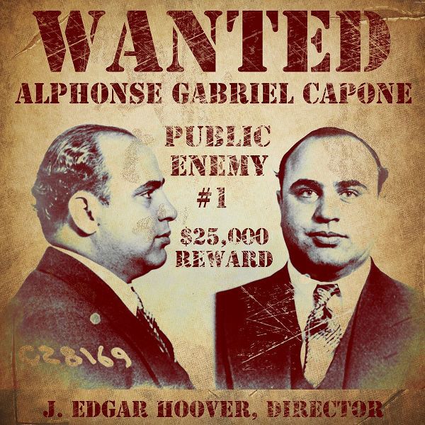Vintage Apple Collection 아티스트의 Al Capone Wanted Poster작품입니다.
