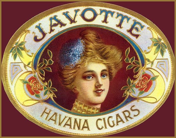 Vintage Apple Collection 아티스트의 Vintage Adv Javotte Havana Cigars작품입니다.
