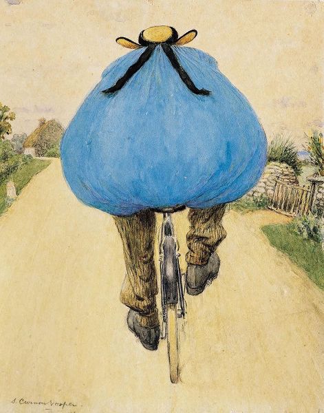 Vintage Apple Collection 아티스트의 Blue Bicycle Rider작품입니다.