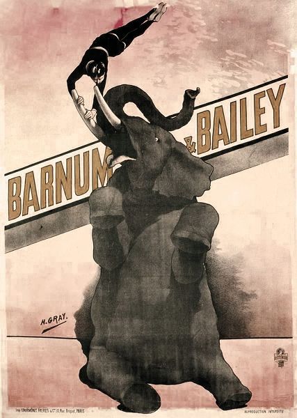 Vintage Apple Collection 아티스트의 Elephant Gray Barnum And Bailey작품입니다.