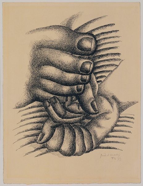 Vintage Apple Collection 아티스트의 Fernand Léger - Foot and Hands작품입니다.