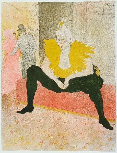 Vintage Apple Collection 아티스트의 Henri De Toulouse-Lautrec - La Clownesse Assise From Elles작품입니다.