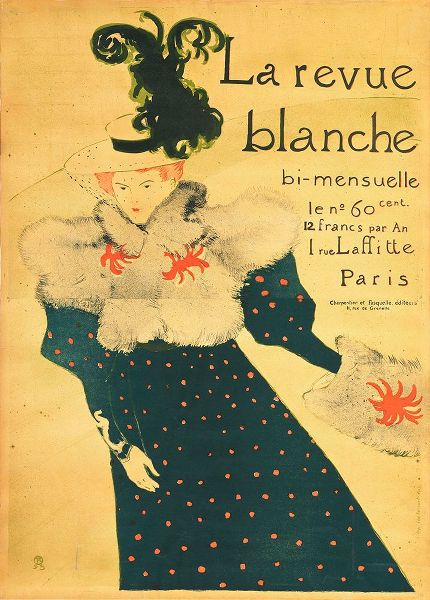 Vintage Apple Collection 아티스트의 Henri De Toulouse-Lautrec - La Revue Blanche작품입니다.