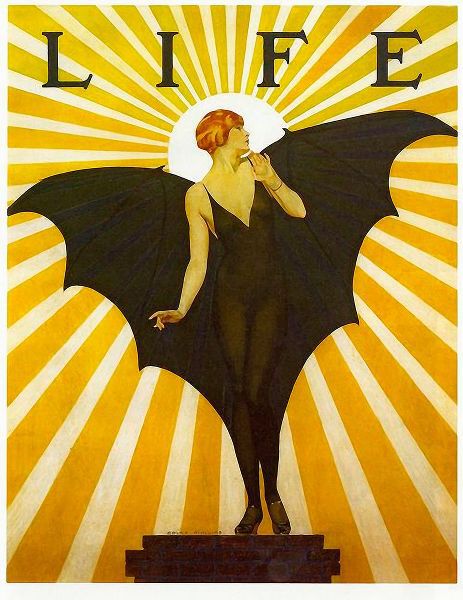 Vintage Apple Collection 아티스트의 Life Magazine Cover Bat Girl Yellow작품입니다.