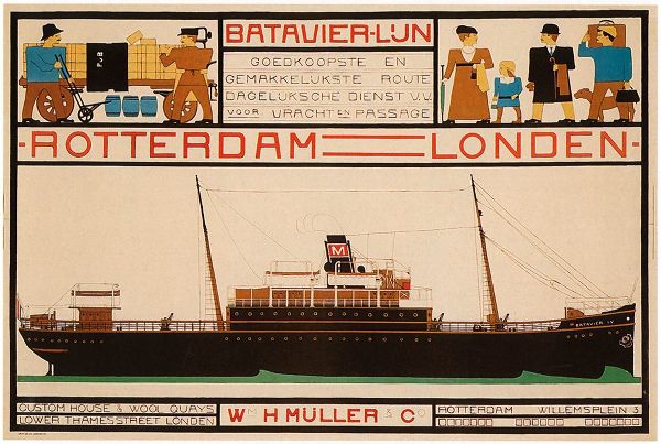 Vintage Apple Collection 아티스트의 Rotterdam London Travel Poster작품입니다.