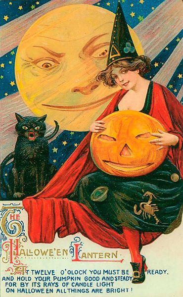Vintage Apple Collection 아티스트의 Hallow Witch Pumpkin Cat.tif작품입니다.