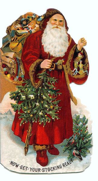 Vintage Apple Collection 아티스트의 Christmas Stocking Santa작품입니다.