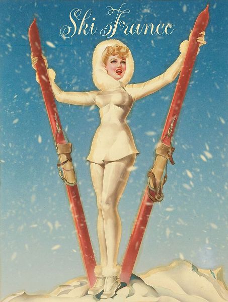 Vintage Apple Collection 아티스트의 Ski France Glam작품입니다.