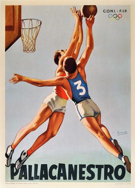 Vintage Apple Collection 아티스트의 Basketball Pallacanestro작품입니다.