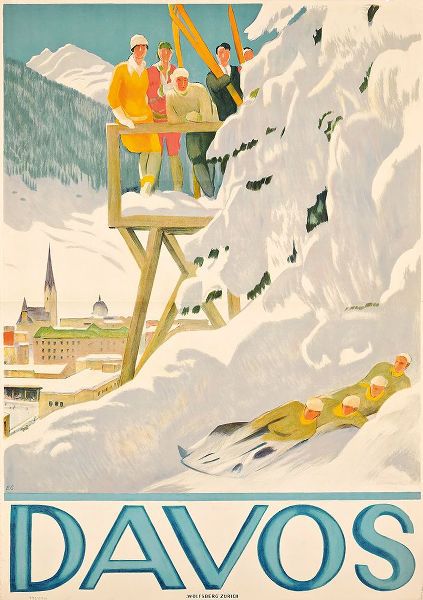 Vintage Apple Collection 아티스트의 Davos Skiing작품입니다.