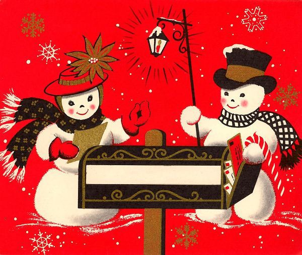 Vintage Apple Collection 아티스트의 Vintage Christmas Snowmen작품입니다.