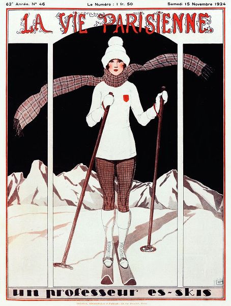 Vintage Apple Collection 아티스트의 Art Deco Skiing작품입니다.